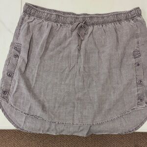 Cloth & Stone Charcoal Mini Skirt XL